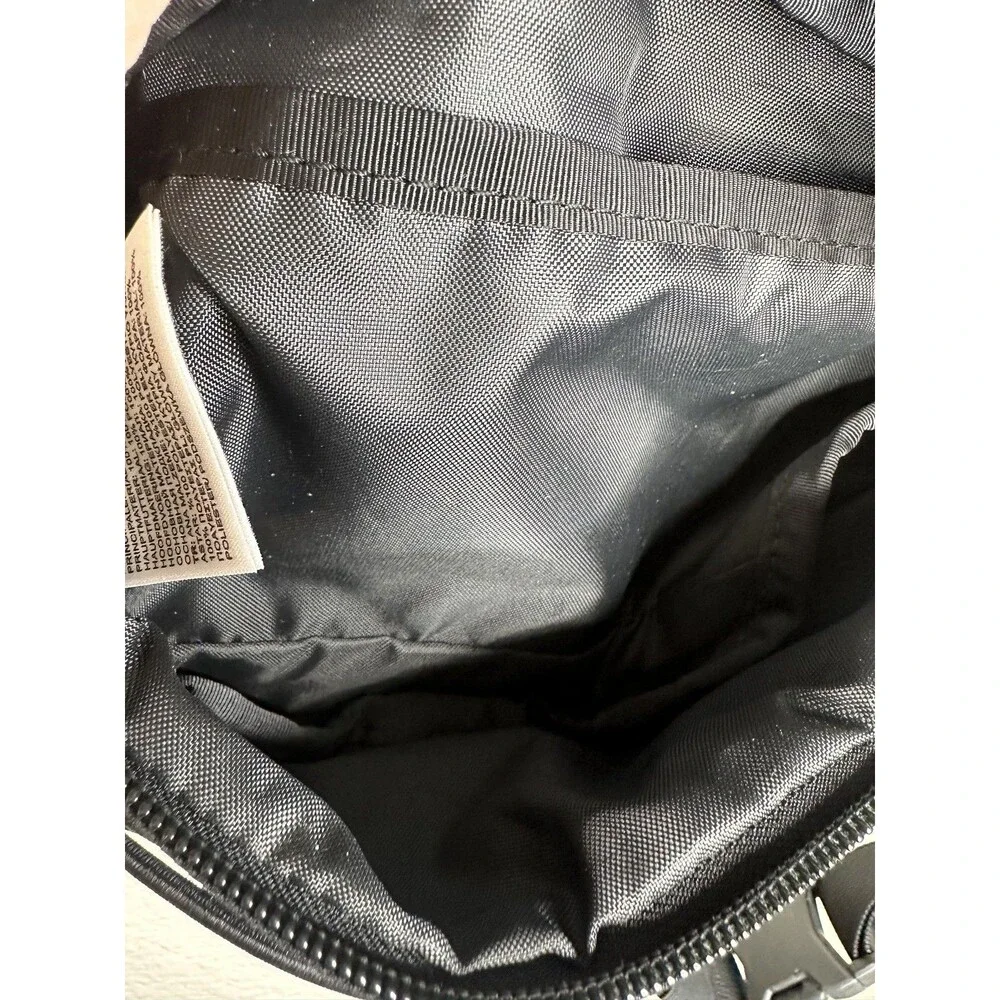 The North Face Belt Bag Mens Small Black Canvas Fanny Pack Zip Pockets Travel
